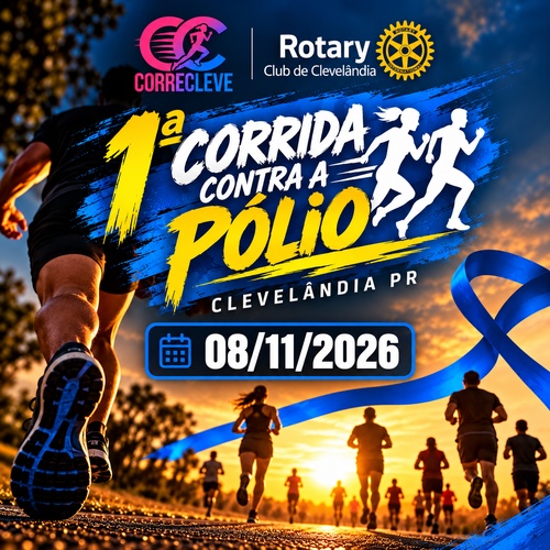 1ª CORRIDA CONTRA PÓLIO — ROTARY CLEVELÂNDIA